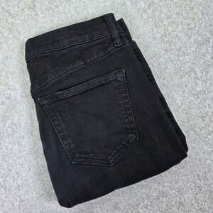 Topshop Jamie Skinny Jeans Men's Size 30x28 Black Good Distressed Knee Rips‎